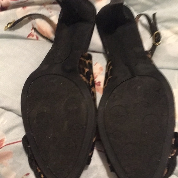 Leopard print sling backs - Picture 3 of 3